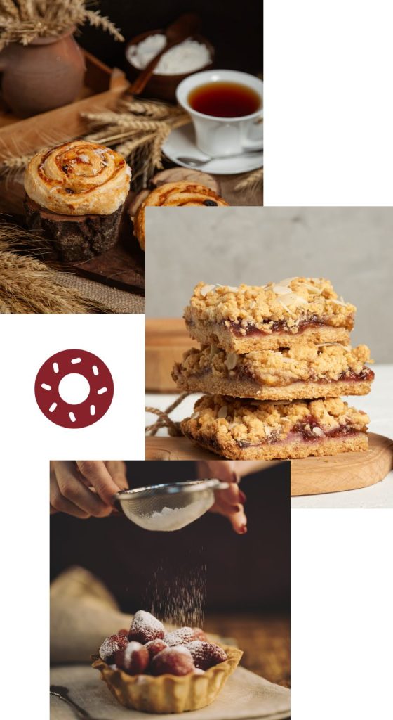 serie di prodotti da forno aspio bakery